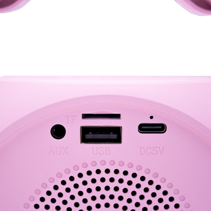 Altavoz Bluetooth Universal Música 6W COOL Mini Karaoke Party + 2 Micrófonos Rosa - Image 3