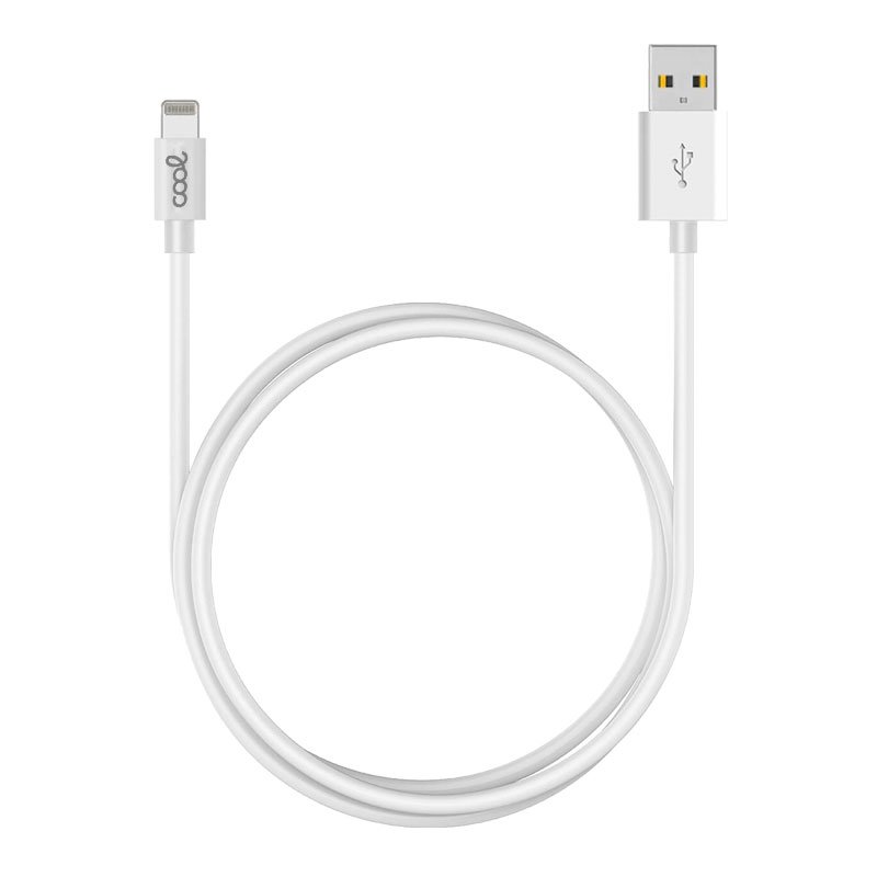 Cable USB Compatible COOL Lightning para iPhone / iPad (3 metros) Blanco - Image 3