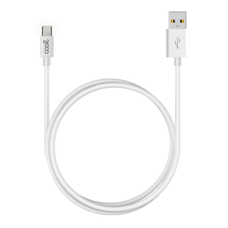 Cable USB Compatible COOL Universal TIPO-C (3 metros) Blanco 2.4 Amp - Image 3