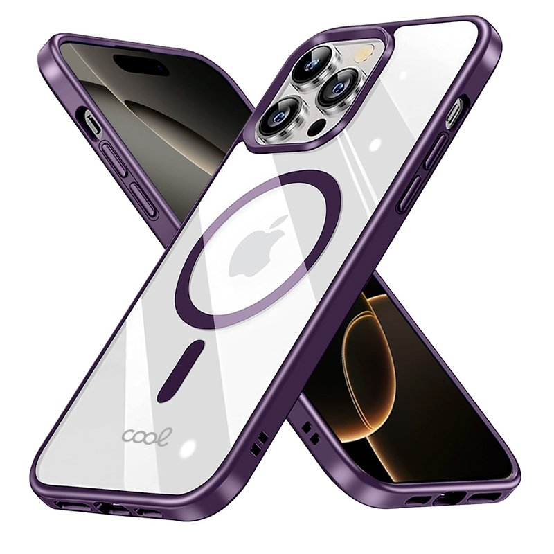 Carcasa COOL para iPhone 16 Pro Magnética Borde Violeta - Image 2