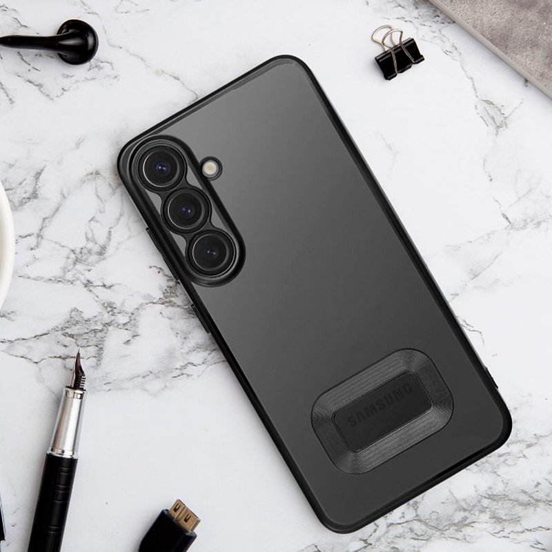 Carcasa COOL para Samsung A165 Galaxy A16 / A16 5G Borde Metalizado (Negro) - Image 2