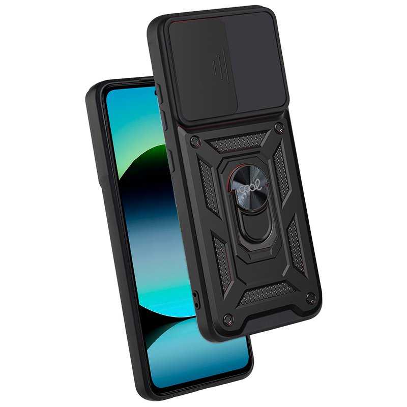 Carcasa COOL para Xiaomi Redmi Note 14 Hard Ring Negro - Image 2
