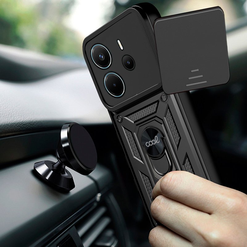 Carcasa COOL para Xiaomi Redmi Note 14 Hard Ring Negro - Image 3