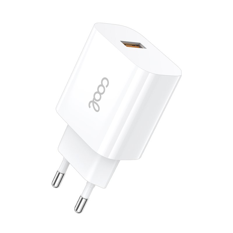 Cargador Red Adaptador 1x USB Universal COOL (2.4 Amp) Blanco