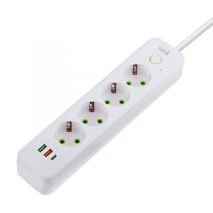 Cargador Universal Multipuerto COOL (Regleta 7 Puertos) Blanco