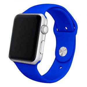 Correa COOL para Apple Watch Series 1 / 2 / 3 / 4 / 5 / 6 / 7 / 8 / 9 / SE (38 / 40 / 41 mm) Goma Azul