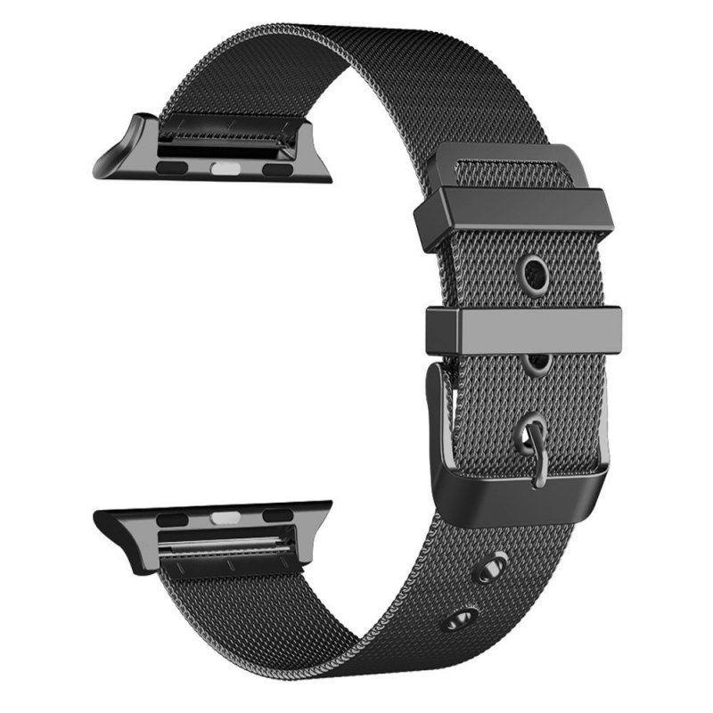 Correa COOL para Apple Watch Series 1 / 2 / 3 / 4 / 5 / 6 / 7 / 8 / 9 / SE (38 / 40 / 41 mm) Metal Negro - Image 2