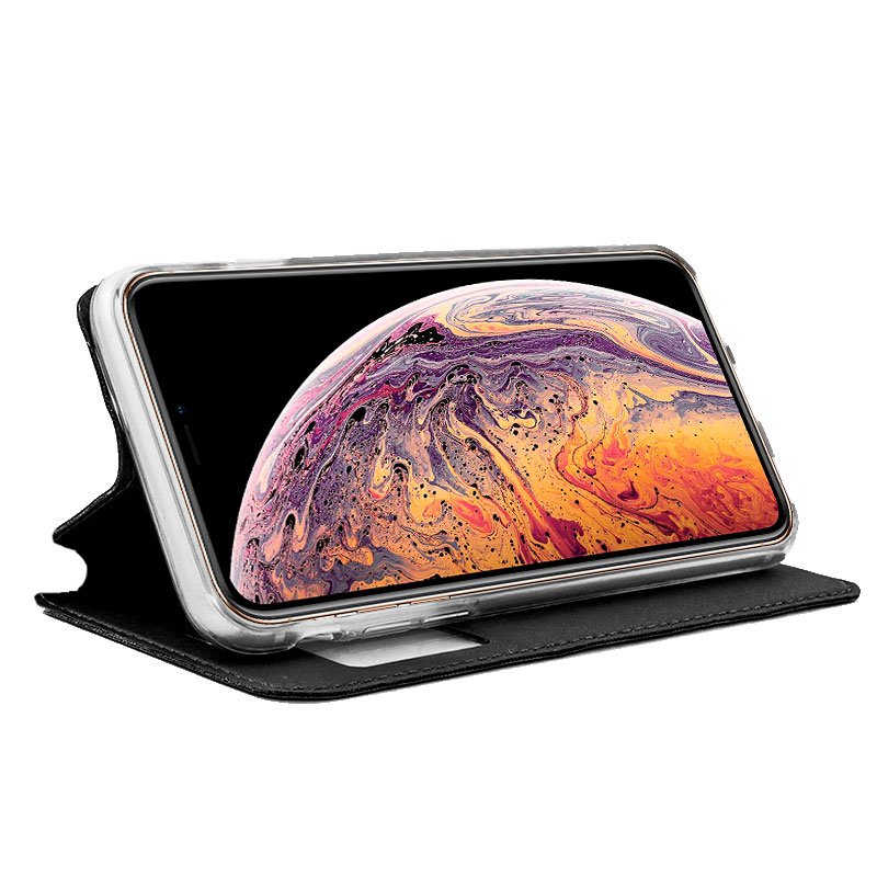 Funda COOL Flip Cover para iPhone XS Max Liso Negro - Image 2