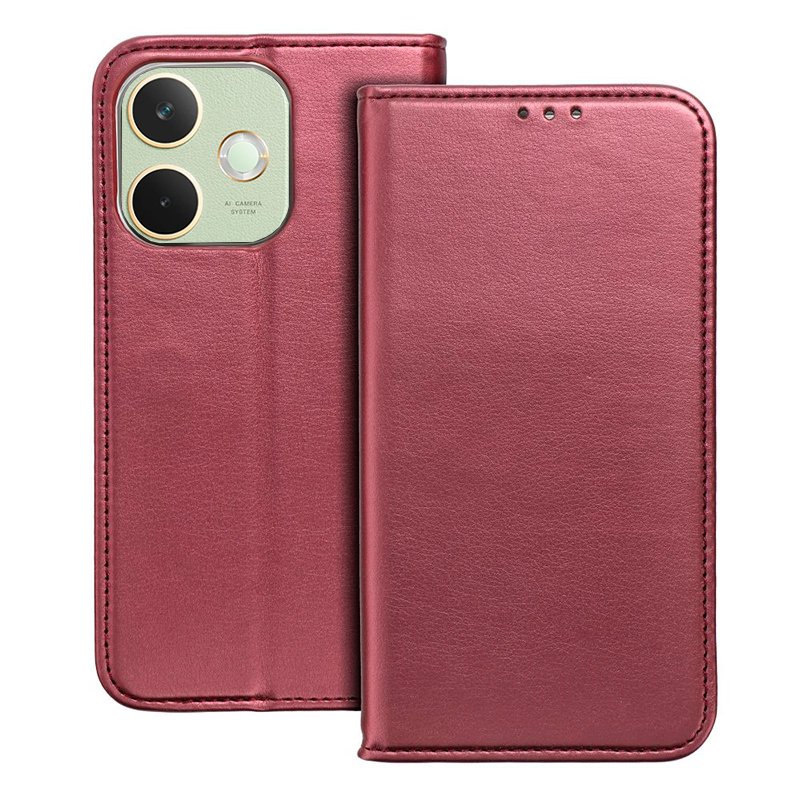 Funda COOL Flip Cover para Oppo A5 Pro / A5 Pro 5G Liso Burgundy - Image 2