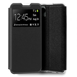 Funda COOL Flip Cover para Oppo Reno 8 Lite 5G Liso Negro