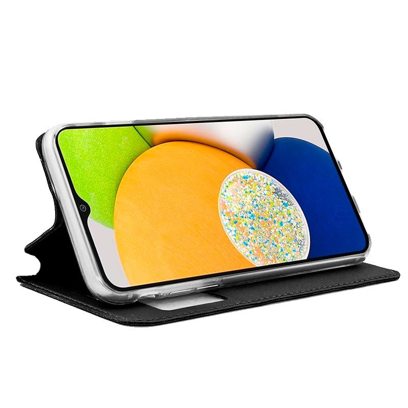 Funda COOL Flip Cover para Samsung A035 Galaxy A03 Liso Negro - Image 2