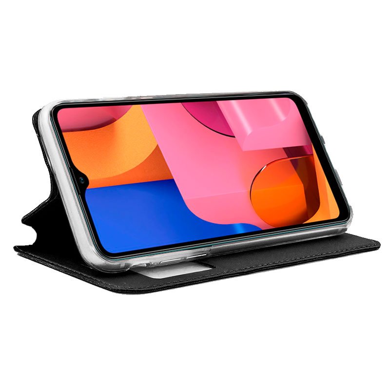 Funda COOL Flip Cover para Samsung A207 Galaxy A20s Liso Negro - Image 2