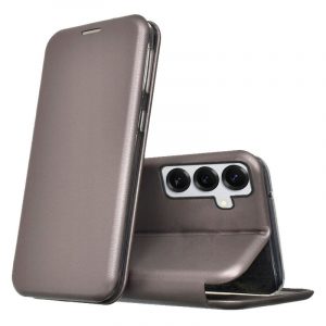 Funda COOL Flip Cover para Samsung S921 Galaxy S24 / S25 Elegance Plata