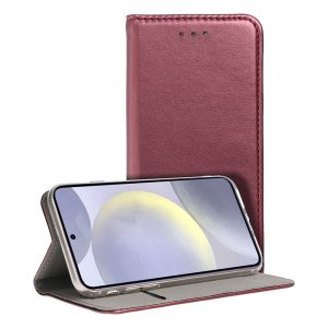 Funda COOL Flip Cover para Samsung S921 Galaxy S24 / S25 Liso Burgundy