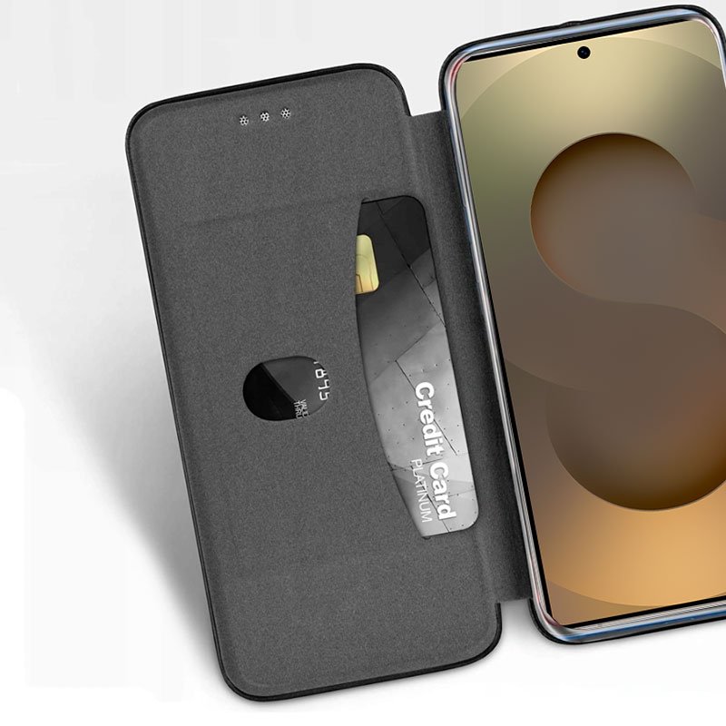 Funda COOL Flip Cover para Samsung S938 Galaxy S25 Ultra Elegance Negro - Image 2