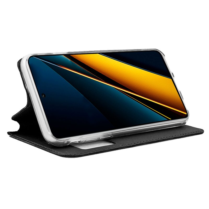 Funda COOL Flip Cover para Xiaomi Poco X6 Pro 5G Liso Negro - Image 2