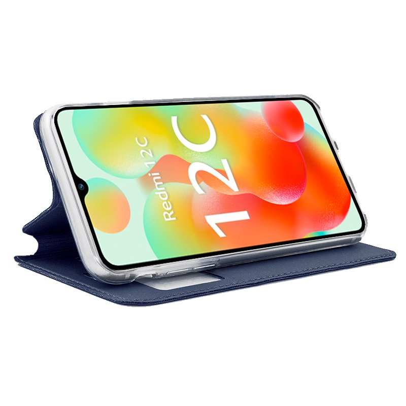 Funda COOL Flip Cover para Xiaomi Redmi 12C Liso Azul - Image 2