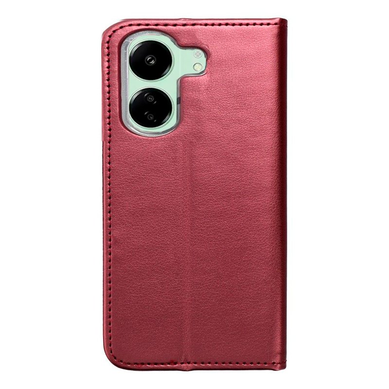 Funda COOL Flip Cover para Xiaomi Redmi 13C / 13C 5G / Poco C65 Liso Burgundy - Image 3