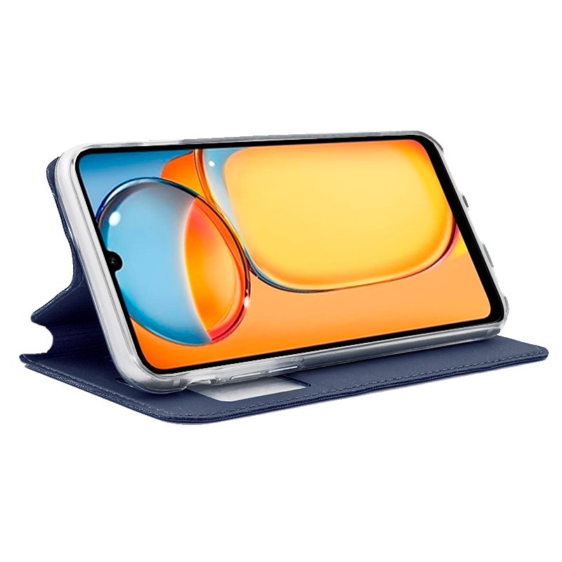 Funda COOL Flip Cover para Xiaomi Redmi 13C / Poco C65 Liso Azul - Image 2