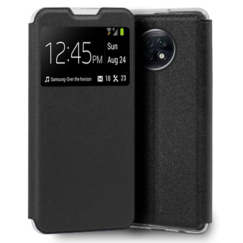 Funda COOL Flip Cover para Xiaomi Redmi Note 9T Liso Negro