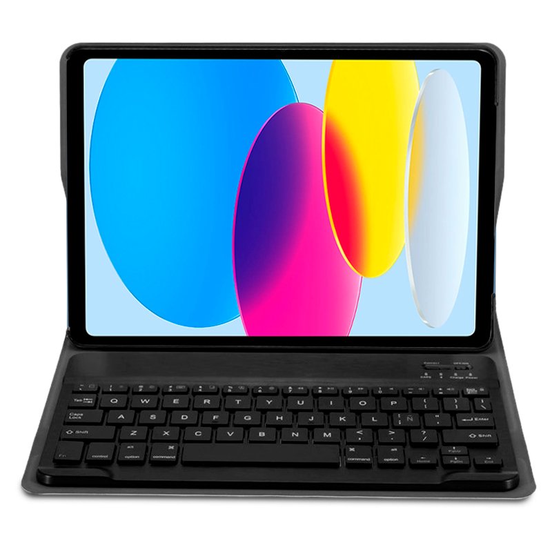 Funda COOL para iPad (2022 / 2024) 10.9 (10 Gen.) / iPad 11 2025 (A16) Teclado Bluetooth Polipiel Negro - Image 2