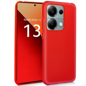 Funda COOL Silicona para Xiaomi Redmi Note 13 Pro / Note 14S / Poco M6 Pro (Rojo)