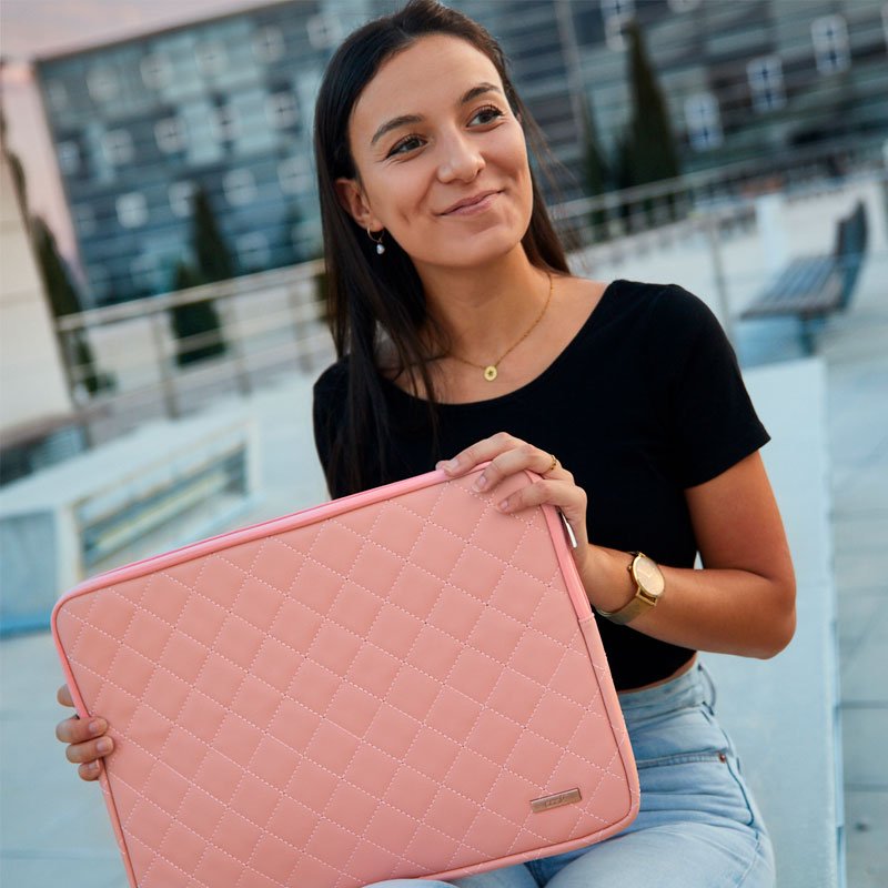 Funda Ordenador Portátil 15-17 Pulgadas COOL Epsilon Rosa - Image 2