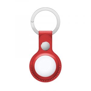 Llavero Protector COOL Compatible con AirTag Polipiel Rojo