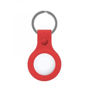 Llavero Protector COOL Compatible con AirTag Silicona Rojo