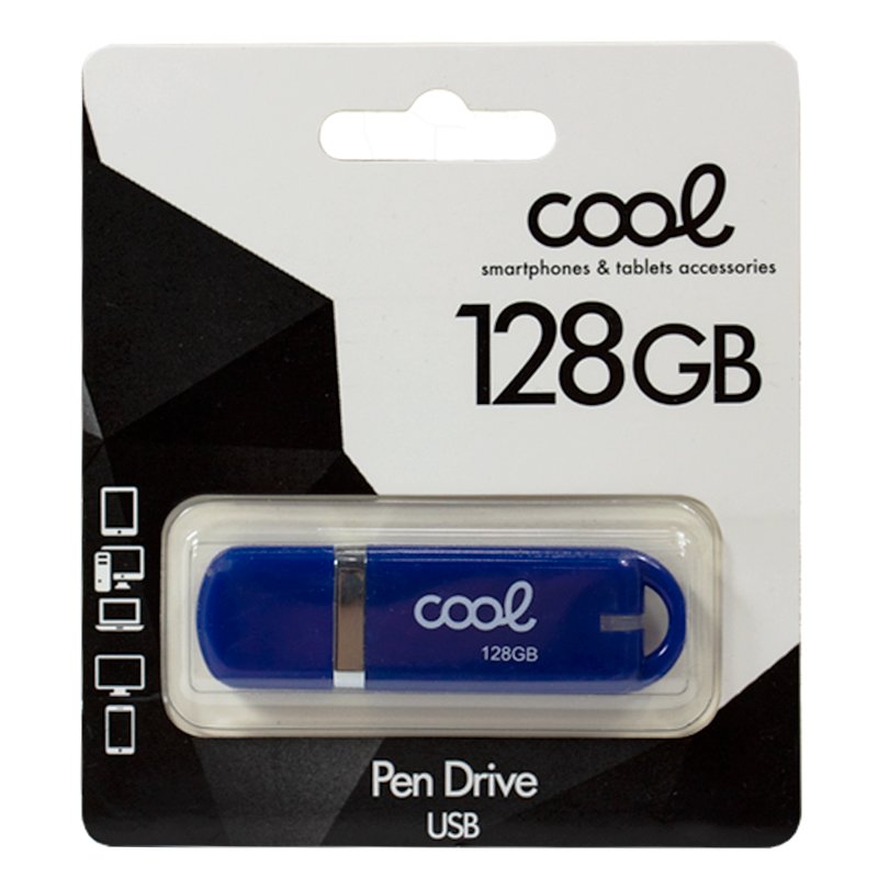 Pen Drive x USB 128 GB 2.0 COOL Cover Azul - Image 2