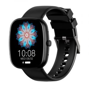 Smartwatch COOL Border Silicona Negro (Llamadas, Salud, Deporte)